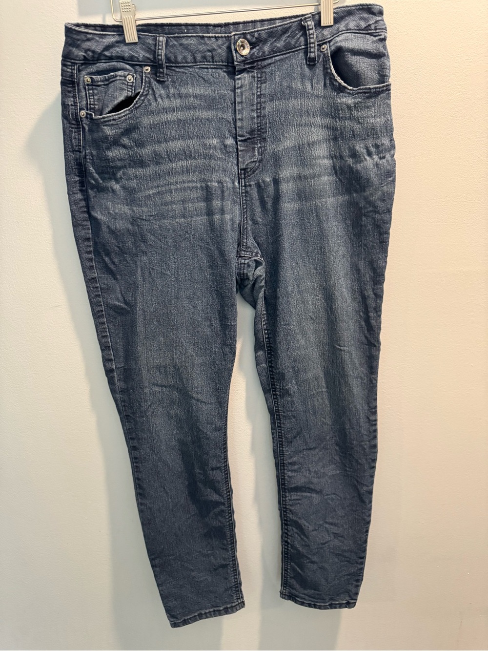 Reflex Women's Skinny Jeans in Dark Blue Wash
